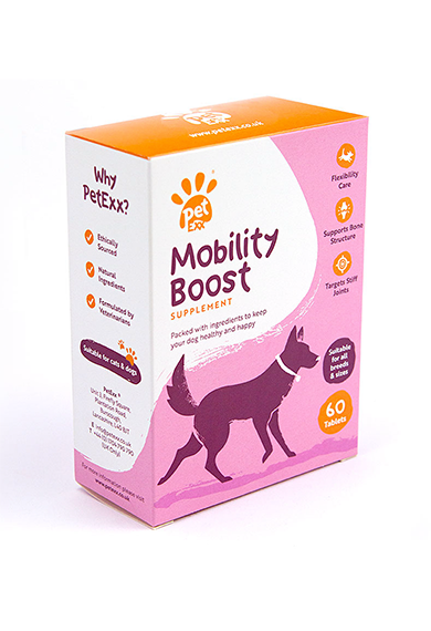 Pet MobilityBoost Supplement Back Label